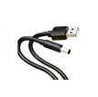KÁBEL USB-A -> DC 5.5mm, 1m, (fekete), Vention