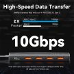 Vention USB-C -> USB-A 3.2*4 , 0,15m (4-Portos, fekete), hub