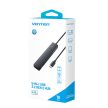 Vention USB-C -> USB-A 3.2*4 , 0,15m (4-Portos, fekete), hub