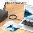 KÁBEL USB-A 2.0/M -> USB-B/M, 0.5m, (PVC, fekete, nyomtatókábel, printerkábel), Vention