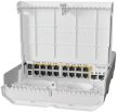 MikroTik CRS318-16P-2S+OUT netPower 16P 16port GbE LAN PoE 2xSFP+ port kültéri PoE Switch