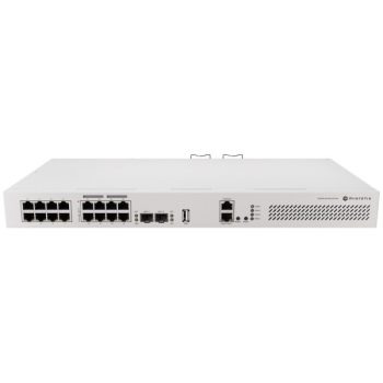   MikroTik CRS418-8P-8G-2S+RM 19 1U 8xGbE LAN 8xGbE PoE LAN 2xSFP+ port Rackmount Cloud Router Switch