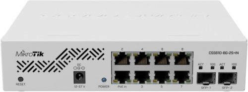MikroTik CSS610-8G-2S+IN 8xGbE LAN 2xSFP+ port Cloud Smart Switch