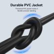 Vention USB-A 2.0/M -> USB-C/M, 1,5m, (3A,fekete), kábel