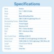 Vention USB-A 2.0/M -> USB-C/Lightning/Micro USB-B, 1,5m,(blue,6A,3in1), kábel