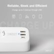 DIGITUS DA-70626 3 aljzatos 2x USB-A 1x USB-C fehér 1,5m asztali elosztó