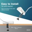 DIGITUS DA-70626 3 aljzatos 2x USB-A 1x USB-C fehér 1,5m asztali elosztó
