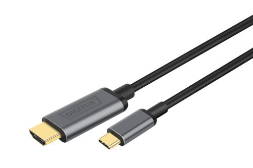 DIGITUS DA-70821 USB C - HDMI A 1,8m szürke video átalakító kábel