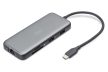 DIGITUS DA-70914 7 portos USB-C 1x HDMI 3x USB 3.2 Gen2 1x RJ45 LAN 1x SD 1x MicroSD 1x PD dokkolóállomás