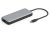 DIGITUS DA-70915 8 portos USB-C 2x HDMI 3x USB 3.0 1x RJ45 LAN 1x SD 1x MicroSD 1x USB-CPD dokkolóállomás