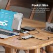 DIGITUS DA-70915 8 portos USB-C 2x HDMI 3x USB 3.0 1x RJ45 LAN 1x SD 1x MicroSD 1x USB-CPD dokkolóállomás