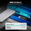 DIGITUS DA-70915 8 portos USB-C 2x HDMI 3x USB 3.0 1x RJ45 LAN 1x SD 1x MicroSD 1x USB-CPD dokkolóállomás