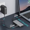 DIGITUS DA-70915 8 portos USB-C 2x HDMI 3x USB 3.0 1x RJ45 LAN 1x SD 1x MicroSD 1x USB-CPD dokkolóállomás
