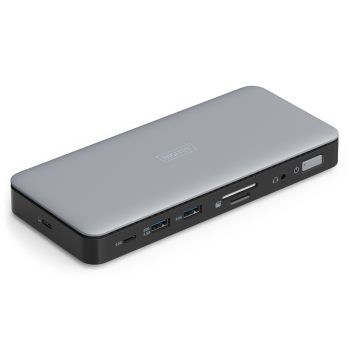   DIGITUS DA-70917 11 portos USB-C 2x HDMI 1x DP 2x USB-A 1x USB-C 1x RJ45 LAN 1x DC 1x Audio dokkolóállomás