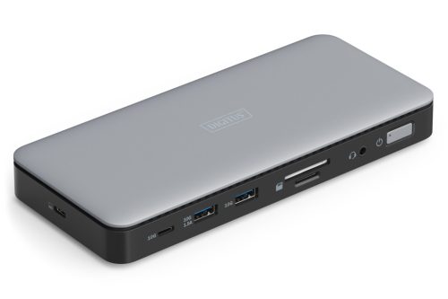 DIGITUS DA-70917 11 portos USB-C 2x HDMI 1x DP 2x USB-A 1x USB-C 1x RJ45 LAN 1x DC 1x Audio dokkolóállomás