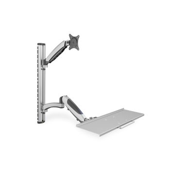   DIGITUS DA-90354 flexibilis monitor VESA 100x100 + billentyűzet tartó konzol fali munkaállomás