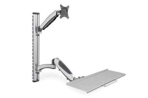 DIGITUS DA-90354 flexibilis monitor VESA 100x100 + billentyűzet tartó konzol fali munkaállomás
