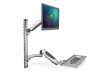 DIGITUS DA-90354 flexibilis monitor VESA 100x100 + billentyűzet tartó konzol fali munkaállomás