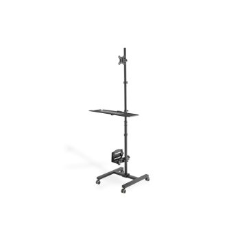   DIGITUS DA-90374 Univerzális állítható fekete mobil munkaállomás