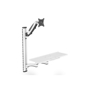   DIGITUS DA-90451 Univerzális falra szerelhető fehér/fekete munkaállomás