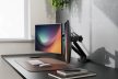DIGITUS DA-90471 Dupla univerzális (VESA 75/100) mechanikus rugós fekete monitor tartó konzol