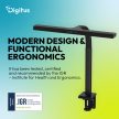 DIGITUS DA-90490 1025lm 7W 50cm asztali fekete LED lámpa