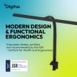DIGITUS DA-90492 2400lm 16W 80cm asztali fekete LED lámpa