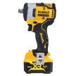 DEWALT Ütvecsavarozó, 12V, XR, kefe nélküli, 1/2, 2x5Ah
