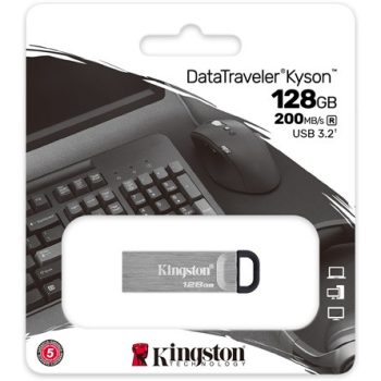   Kingston 128GB Data Traveler Kyson USB-A 3.2 Gen1 pendrive fém