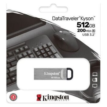   Kingston 512GB DataTraveler Kyson USB-A 3.2 Gen 1 pendrive fém