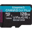 Kingston 128GB Canvas Go! Plus Gen4 UHS-1 Class10 U3 V30 A2 microSDXC memóriakártya Single Pack