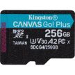 Kingston 256GB Canvas Go! Plus Gen4 UHS-1 Class10 U3 V30 A2 microSDXC memóriakártya Single Pack