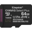 Kingston 64GB Canvas Select Plus UHS-1 U1 V10 A1 microSDXC memóriakártya