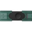 Kingston 256GB DataTraveler Duo G2 USB-A 3.2 Gen1 / USB-C pendrive fekete-zöld