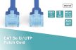 DIGITUS DK-1511-005/B Cat.5e U/UTP PVC 0,5m kék patch kábel