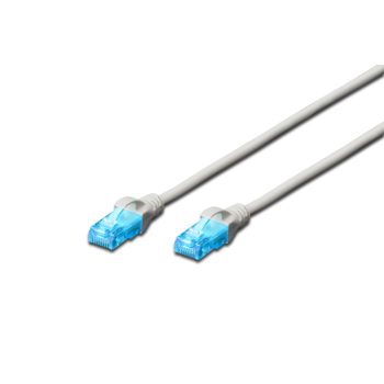 DIGITUS DK-1512-010 Cat.5e U/UTP PVC 1m szürke patch kábel