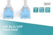 DIGITUS DK-1512-010 Cat.5e U/UTP PVC 1m szürke patch kábel