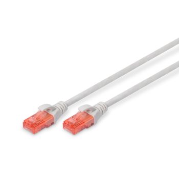 DIGITUS DK-1612-010 Cat.6 U/UTP PVC 1m szürke patch kábel