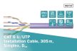 DIGITUS DK-1614-VH-305 Cat.6 U/UTP 250MHz Dca LSZH 305m dob lila fali kábel