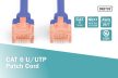 DIGITUS DK-1617-005/B Cat.6 U/UTP LSZH 0,5m kék patch kábel