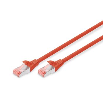 DIGITUS DK-1644-010/R Cat.6 S/FTP LSZH 1m piros patch kábel