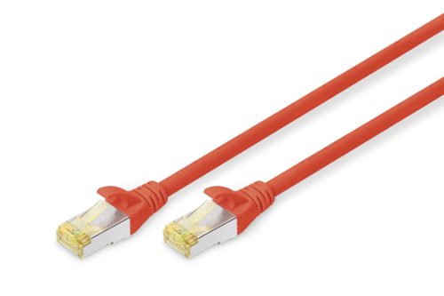 DIGITUS DK-1644-A-010/R Cat.6A S/FTP LSZH 1m piros patch kábel