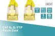 DIGITUS DK-1644-A-020/Y Cat.6A S/FTP LSZH 2m sárga patch kábel