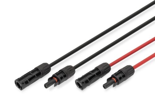 DIGITUS DK-SCEC64-0050 Solar 4mm 1500V DC XLPO napelemes kültéri kábelhosszabbító MC4 csatlakozóval 5m