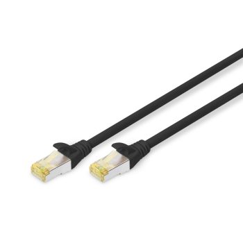   DIGITUS DK-1644-A-010/BL Cat.6A S/FTP LSZH 1m fekete patch kábel