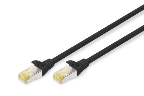 DIGITUS DK-1644-A-010/BL Cat.6A S/FTP LSZH 1m fekete patch kábel