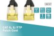 DIGITUS DK-1644-A-010/BL Cat.6A S/FTP LSZH 1m fekete patch kábel