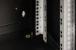 DIGITUS Unique DN-19 07-U-SW 19" 7U 420x600x450mm lapraszerelt üvegajtós fekete fali rack szekrény