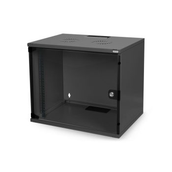   DIGITUS Unique DN-19 07-U 19" 7U 420x600x450mm üvegajtós szürke fali rack szekrény