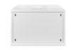 DIGITUS SOHO DN-19 07U-S-1 19" 7U 370x540x400mm lapraszerelt üvegajtós szürke fali rack szekrény